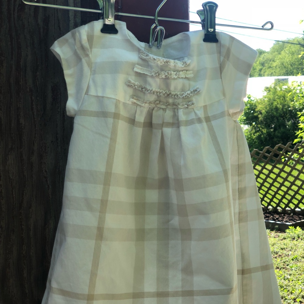Burberry metallic check dress